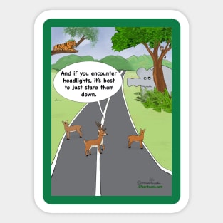 Deer Lessons Sticker